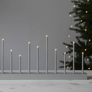 Svítidlo STAR TRADING světle šedý borové dřevo/železo