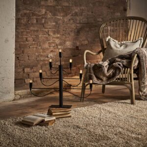 Svítidlo STAR TRADING matná černá kov/plast