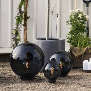 Svítidlo STAR TRADING černá/kouřově šedá/transparentní plast