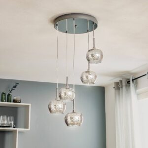 Svítidlo Schuller Valencia chrom/čirá sklo/křišťál/ocel