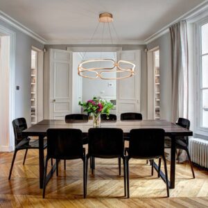 Svítidlo Schuller Valencia růžově zlatá/bílá opálová hliník/silikon