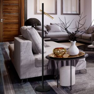 Svítidlo Schuller Valencia černá matná/zlatá matná kov