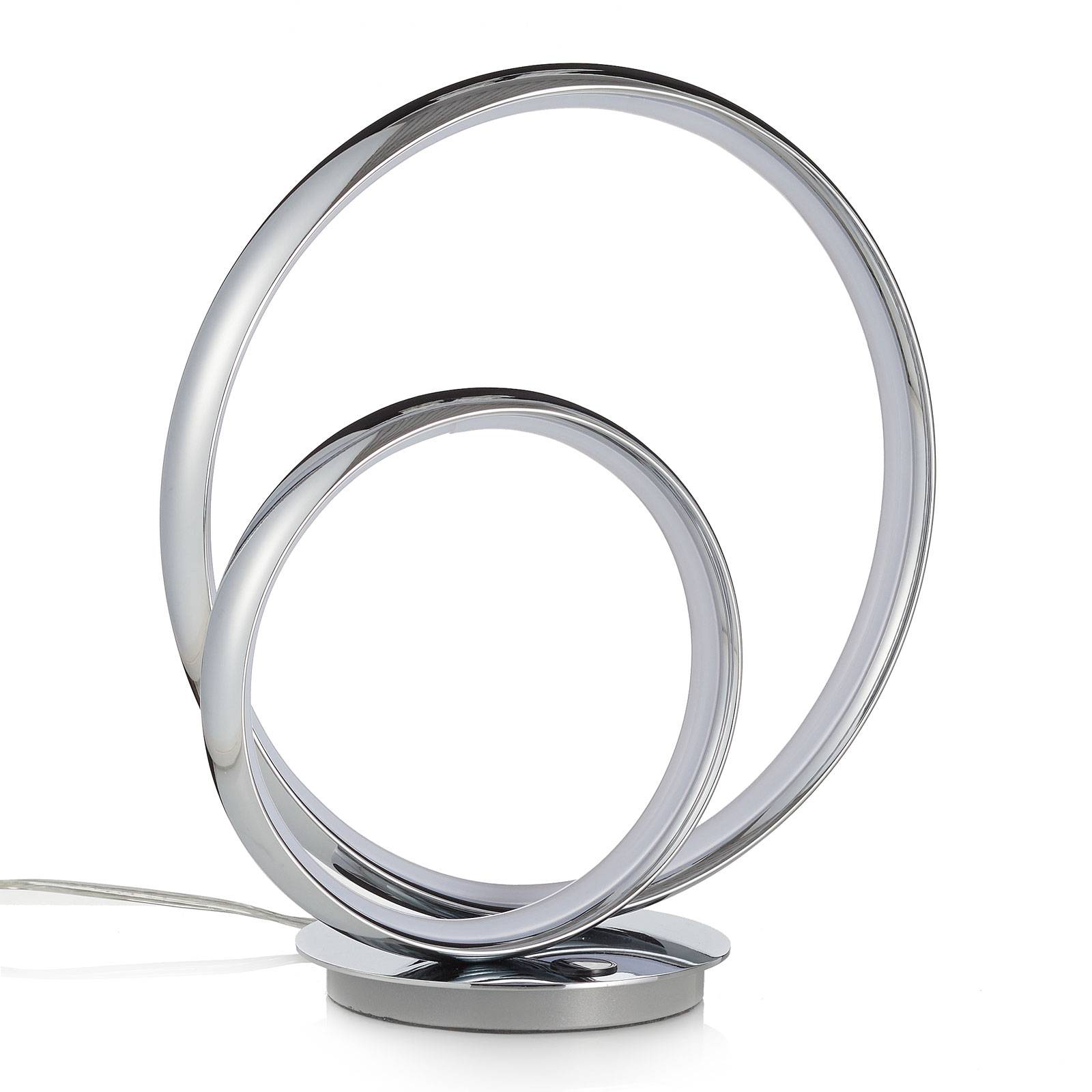 Schuller Valencia Stolní lampa LED Omega se 3stupňovým stmívačem, Obývací pokoj / jídelna, kov, hliník, silikon, 18W, Energetická třída: G, L: 30 cm, K: 32cm - Image 3