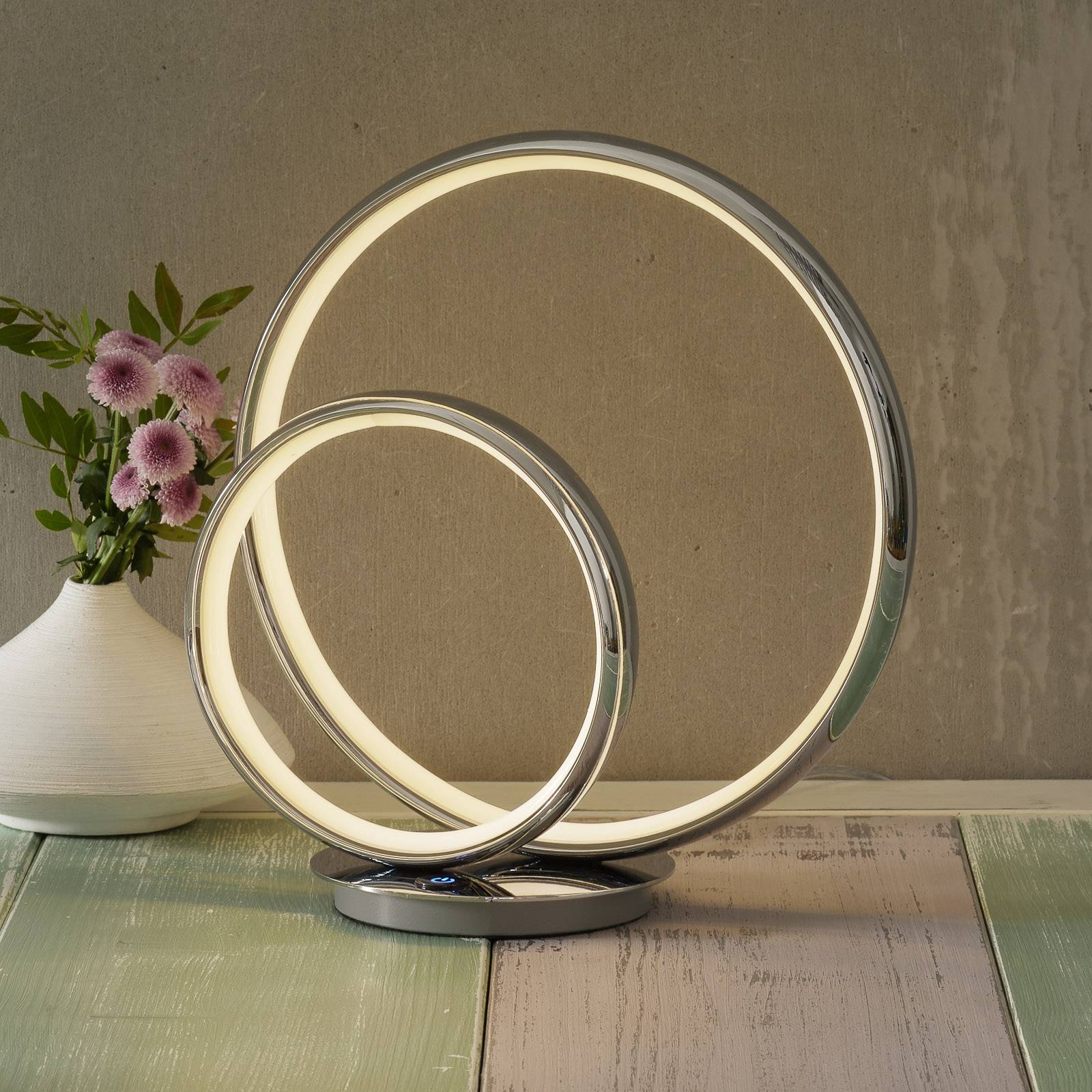 Svítidlo Schuller Valencia chrom/bílá kov/hliník/silikon