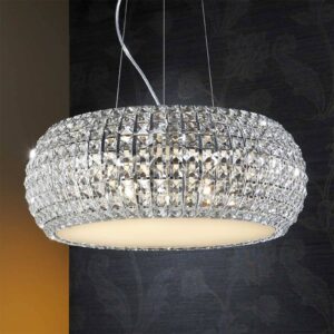 Svítidlo Schuller Valencia chrom/čirá kov/křišťál