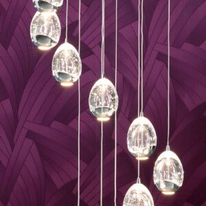 Svítidlo Schuller Valencia chrom/čirý kov/sklo