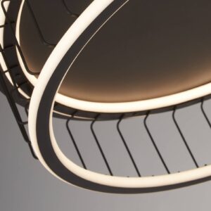 Svítidlo Searchlight černá/satinovaná kov/hliník