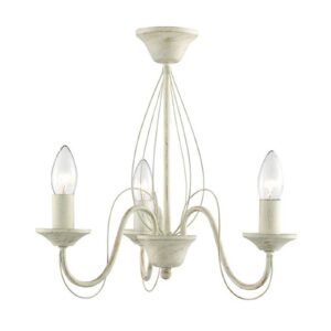 Svítidlo Searchlight krémová-zlatá kov