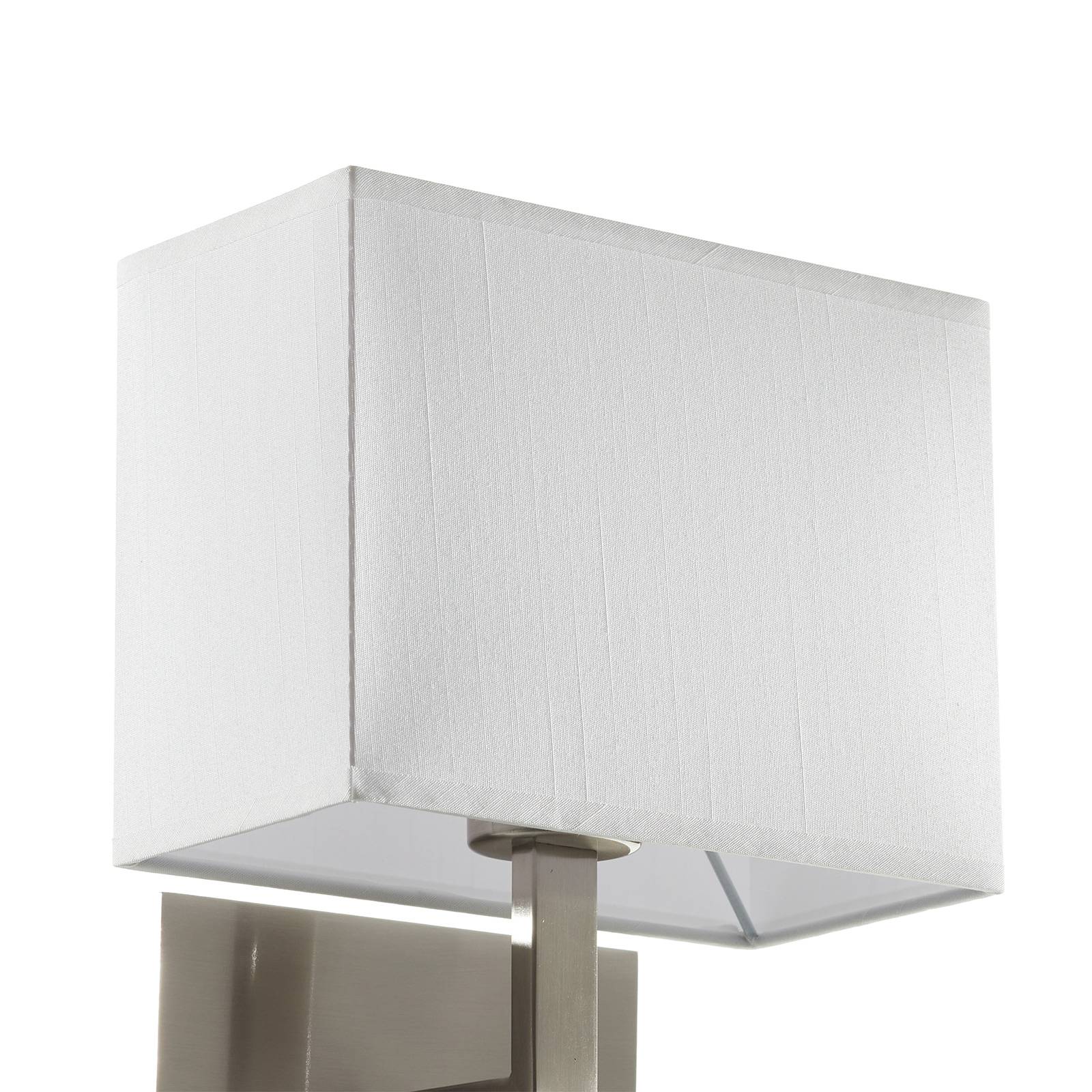 Searchlight Nástěnné světlo 6519 LED lampa na čtení, stříbrná, Obývací pokoj / jídelna, kov, textil, E27, 60W, Energetická třída: G, L: 20 cm, K: 26cm - Image 2