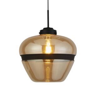 Svítidlo Searchlight černé/šampaňské kov/sklo