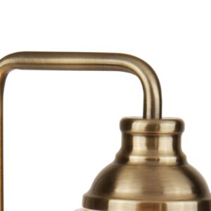 Svítidlo Searchlight starožitná mosaz/průhledná kov/prizmatické sklo