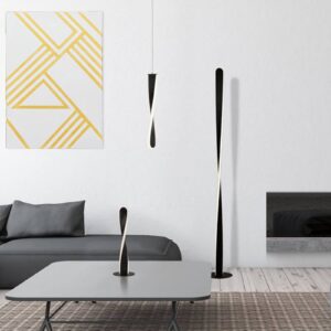 Svítidlo Searchlight matná černá/bílá ocel/silikon/hliník