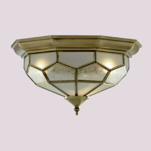Svítidlo Searchlight průhledná/starožitná mosaz sklo/kov