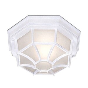 Svítidlo Searchlight bílá hliník/sklo pískované