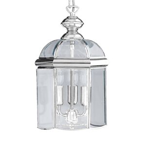 Svítidlo Searchlight chrom/čirá kov/sklo