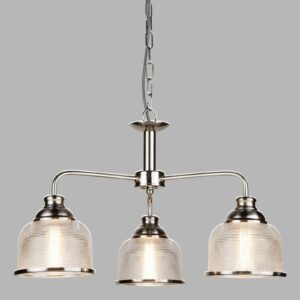 Svítidlo Searchlight stříbrná satinovaná/transparentní konstrukční ocel/sklo