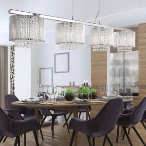 Svítidlo Searchlight chrom/čirá ocel/hliník/sklo