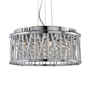 Svítidlo Searchlight chrom kov/sklo/hliník