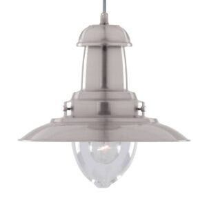 Svítidlo Searchlight stříbrná/čirá kov/sklo