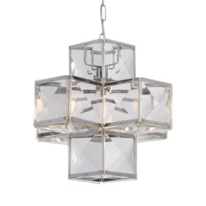 Svítidlo Searchlight chrom/čirá ocel/akryl