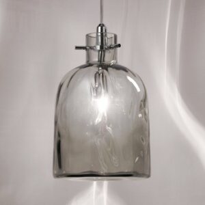 Svítidlo Selène kouřově šedá sklo/kov