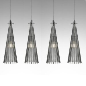 Svítidlo Selène šedá sklo/kov