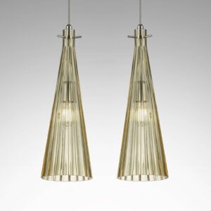 Svítidlo Selène jantarová sklo/kov