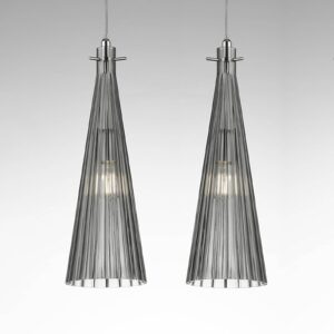 Svítidlo Selène šedá sklo/kov