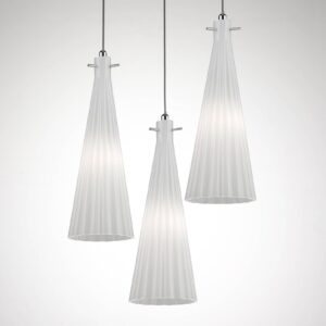 Svítidlo Selène bílé sklo/kov