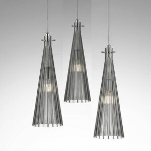 Svítidlo Selène šedá sklo/kov