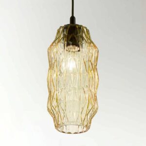 Svítidlo Selène jantarová sklo/kov