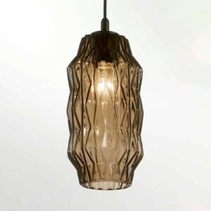 Svítidlo Selène šedohnědá sklo/kov