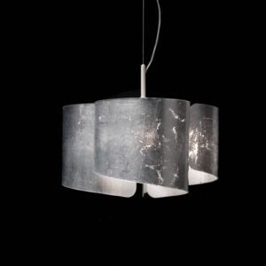 Svítidlo Selène stříbrná kov/sklo