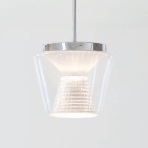 Svítidlo Serien Lighting hliník leskle eloxovaný/čirá hliník/sklo/křišťálové sklo