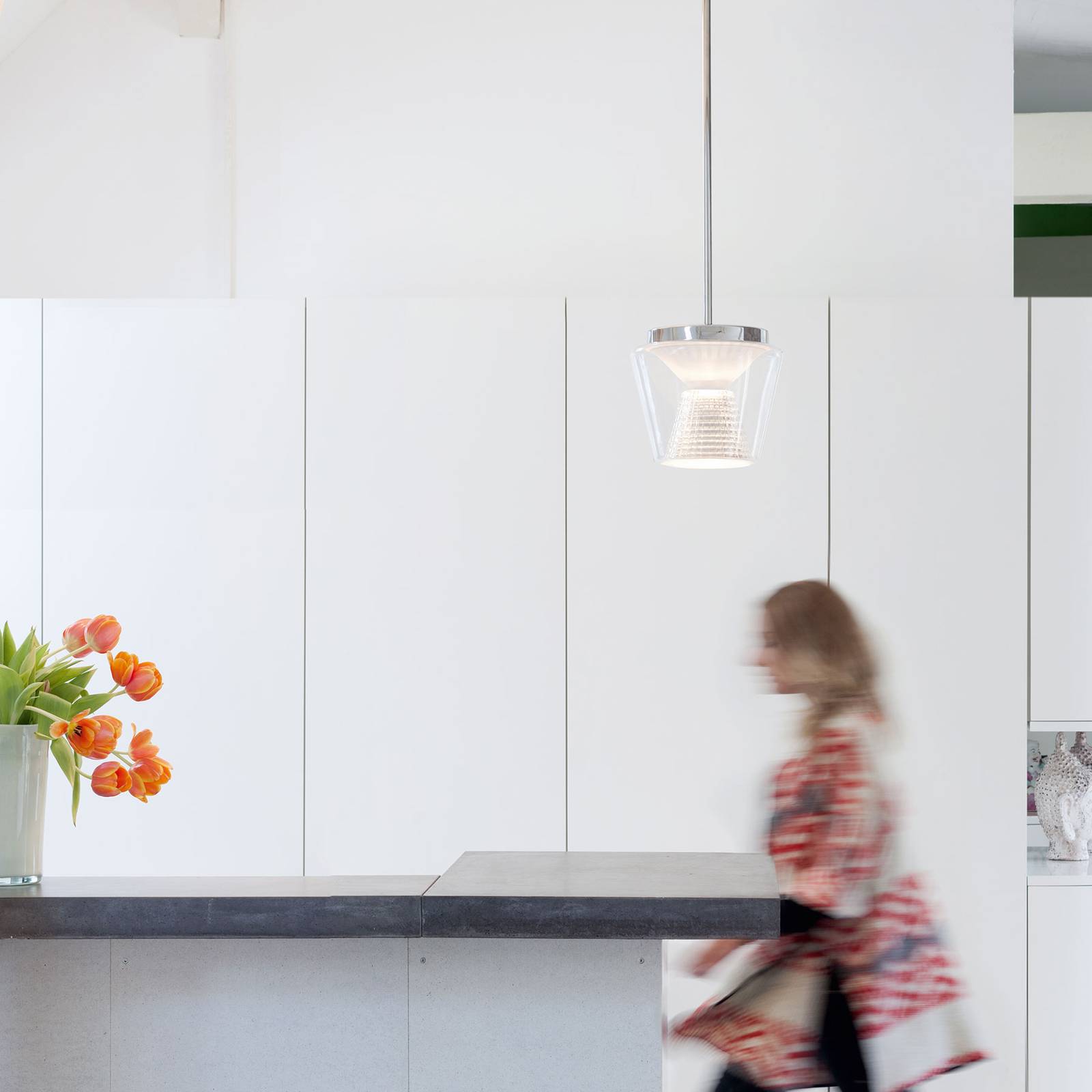 Svítidlo Serien Lighting reflektor křišťál/čirá/bílá/chrom sklo/hliník/ocel