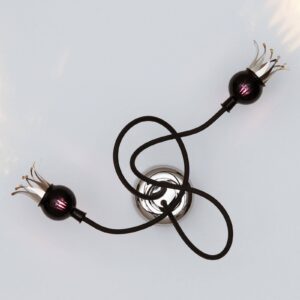 Svítidlo Serien Lighting černá/černofialová kov/bimetal/sklo