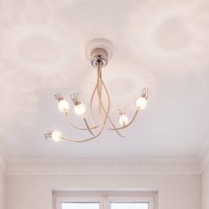 Svítidlo Serien Lighting nerezová ocel leštěná/keramika/béžová hliník/kov/nerezová ocel/sklo/textil