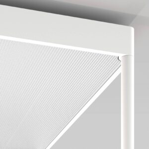 Svítidlo Serien Lighting bílá/bílá strukturovaná hliník/sklo/plexisklo