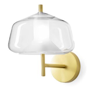 Svítidlo Sforzin průhledná/zlatá sklo/kov