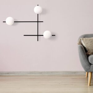 Svítidlo Sforzin černá/bílá kov/sklo