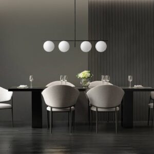 Svítidlo Sforzin černá/bílá kov/sklo