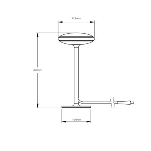 Svítidlo Shade Lights černý polykarbonát/textil