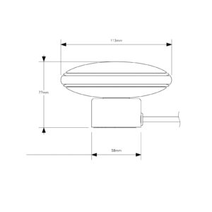 Svítidlo Shade Lights mosaz/bílá polykarbonát/textil