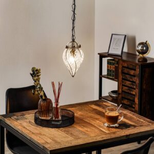 Svítidlo Siru průhledná/antracit sklo/nerez