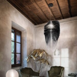 Svítidlo Slamp černé Cristalflex®/Lentiflex®