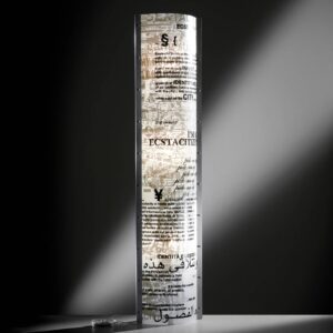 Svítidlo Slamp opálová bílá/černá Opalflex