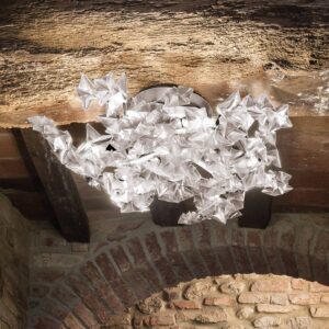 Svítidlo Slamp bílá-transparentní Lentiflex®/polykarbonát/nerezová ocel