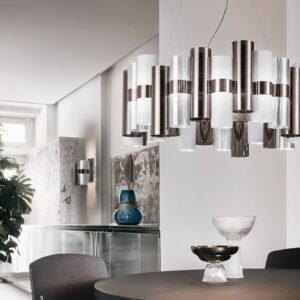 Svítidlo Slamp cín/bílá/transparentní technopolymery