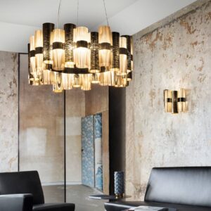 Svítidlo Slamp zlatá/transparentní technopolymery