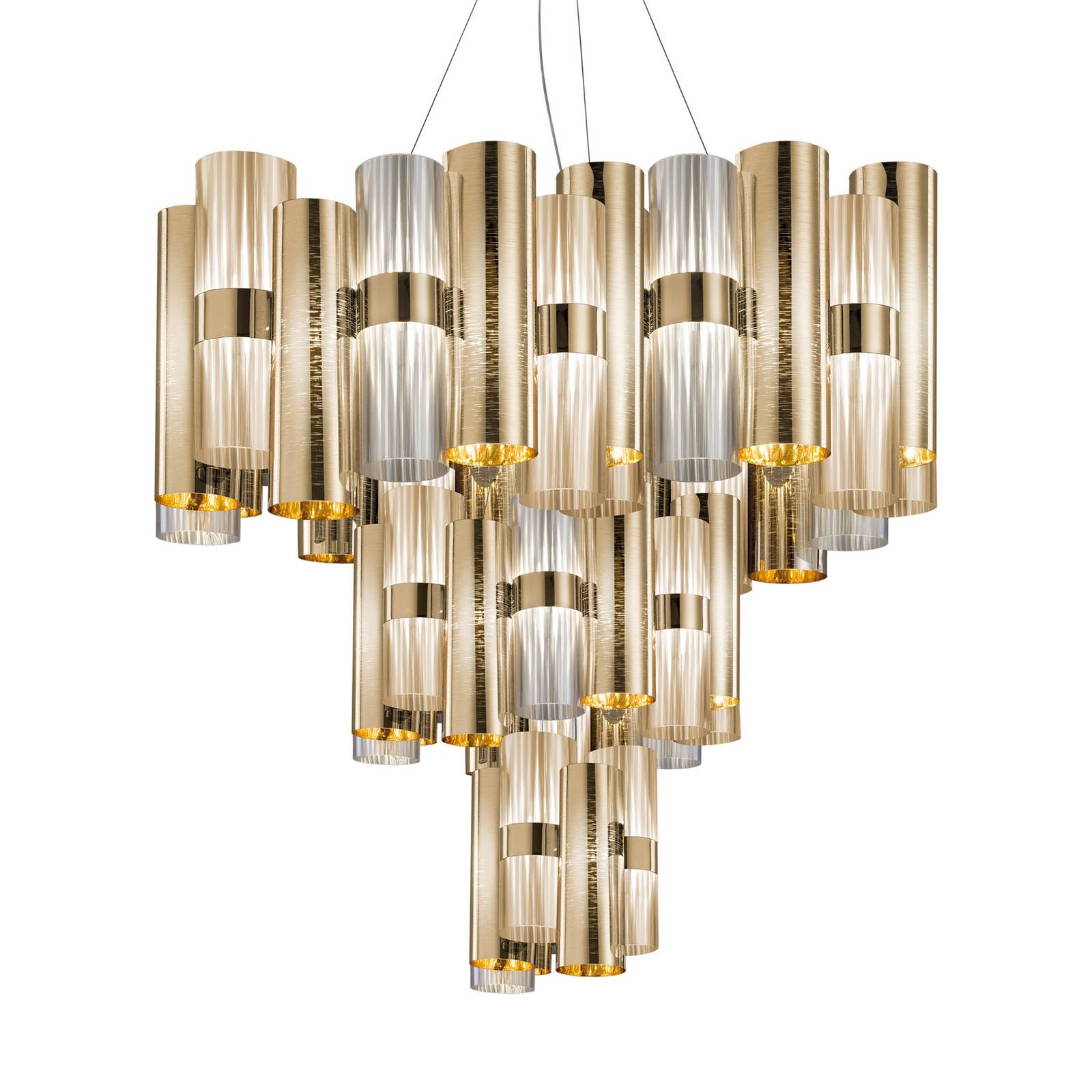 Svítidlo Slamp zlatá/transparentní technopolymery